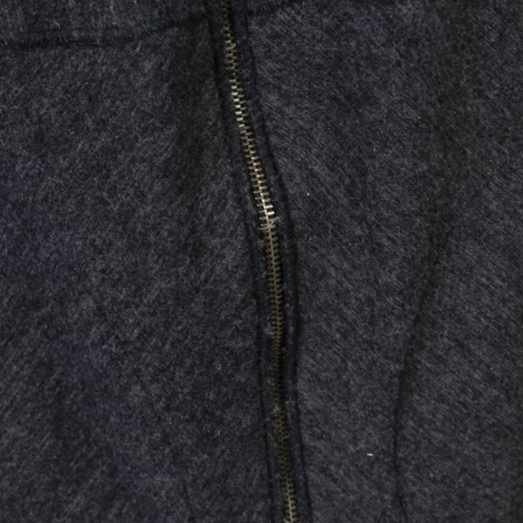 TRANSIT PAR SUCH Gray Wool Alpaca Hooded Full Zip Coat Size 2 #D5 - Picture 4 of 16